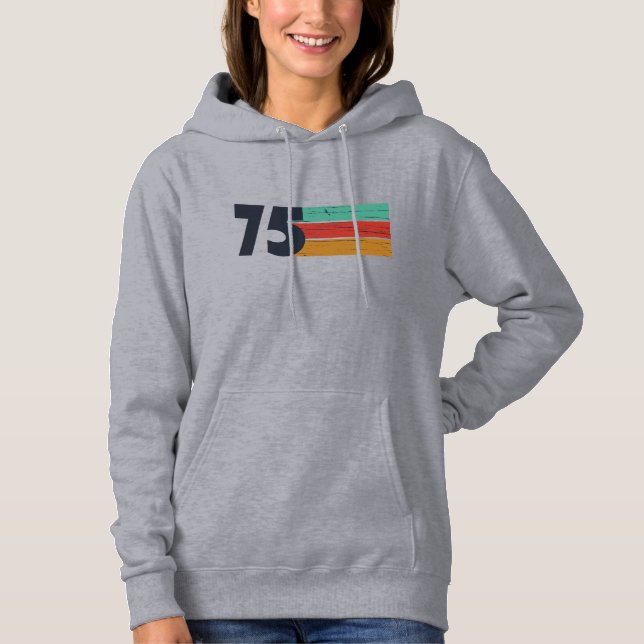 Sudadera Nacido en 1975, regalo de 50 años (Anverso)
