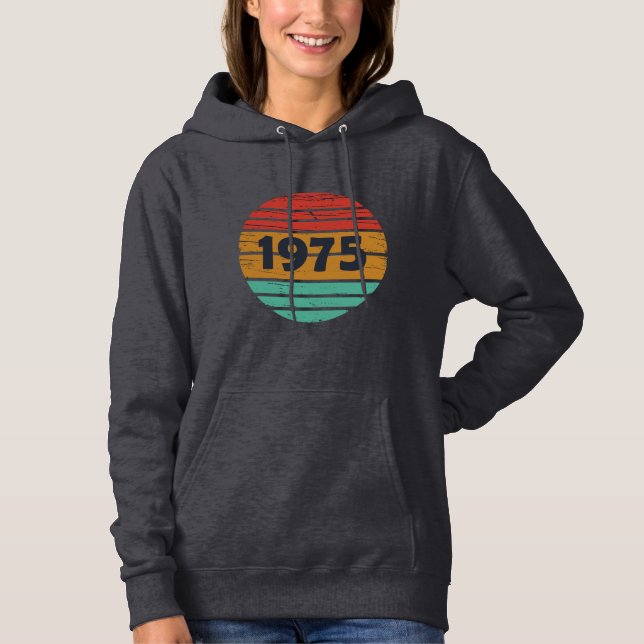 Sudadera Nacido en 1975, regalo de 50 años (Anverso)