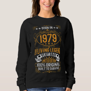 Sudadera Nacido En 1979 La Leyenda Viva Muy Rara Cumpleaños