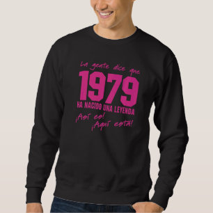 Sudadera Nacido en 1979 Nacimiento traje de cumpleaños Vint