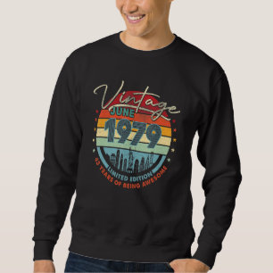 Sudadera Nacido En 1979 Vintage Junio De 1979 43 Años De Se