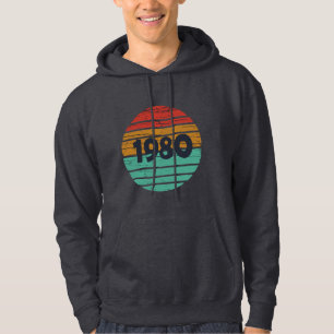 Sudadera Nacido en 1980 como regalo de cumpleaños
