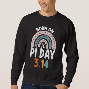 Sudadera Nacido En Día Pi Cumpleaños Matemáticas Gracioso