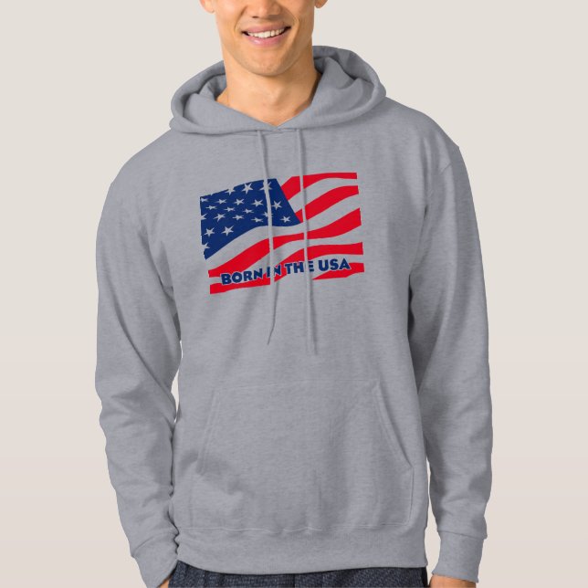 Sudadera Nacido en EE. UU. (Anverso)