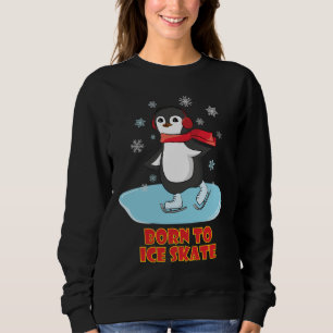 Sudadera Nacido En Hielo Skate Cute Penguin