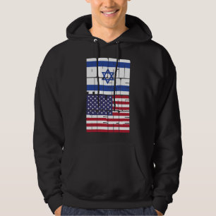 Sudadera Nacido en Israel Pertenezco Americano
