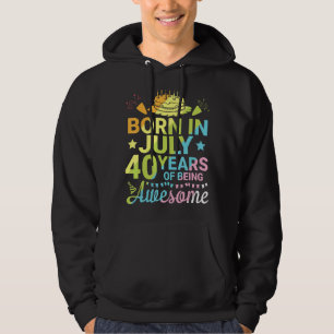 Sudadera Nacido En Julio De 1982 Feliz Cumpleaños 40 Años D