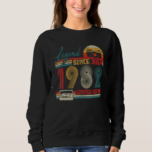 Sudadera Nacido en julio de 1982 Leyenda desde julio de 198