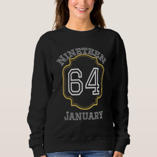 Sudadera Nacido En Los 60 Enero 1960 Cumpleaños Vintage Pap