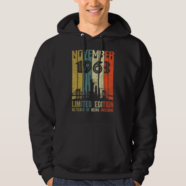 Sudadera Nacido en noviembre de 1963 (Anverso)