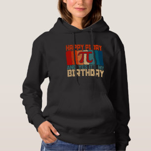 Sudadera Nacido en Pi Day Math Science Feliz cumpleaños 14 