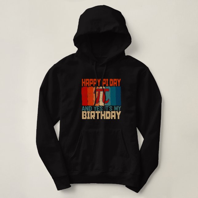 Sudadera Nacido en Pi Day Math Science Feliz cumpleaños 14  (Diseño del anverso)