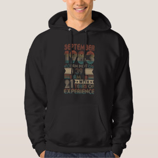 Sudadera Nacido en septiembre de 1983 39º Cumpleaños Hecho