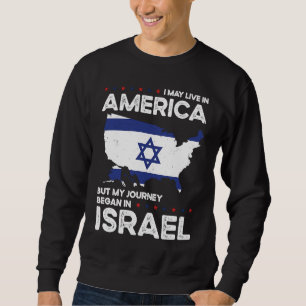 Sudadera Nacido Israel Israel Estadounidense Ciudadanía Est