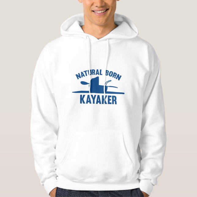 Sudadera Nacido natural de Kayaker (Anverso)