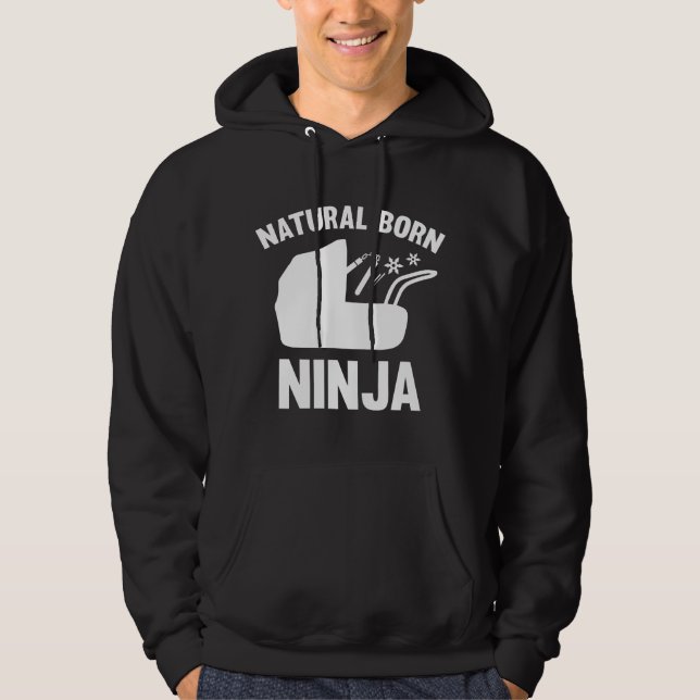 Sudadera Nacido natural de Ninja (Anverso)