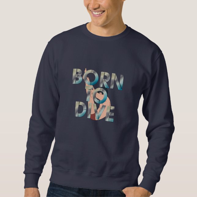 SUDADERA NACIDO PARA BUCEAR (Anverso)