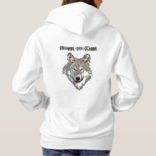 Sudadera Nacido para correr lobo