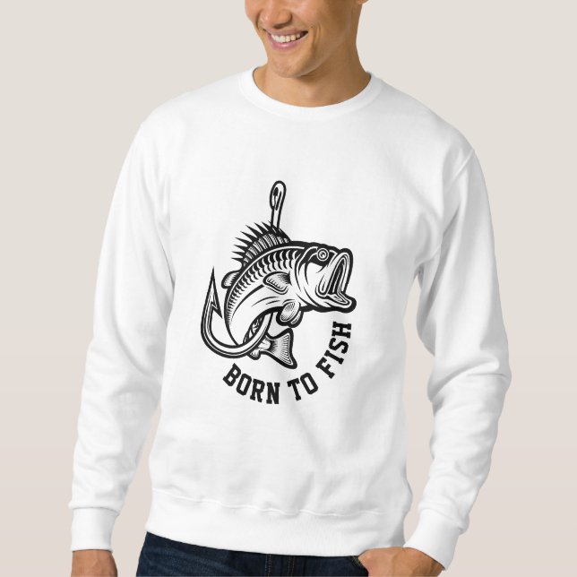 Sudadera Nacido Para Pescado (Anverso)