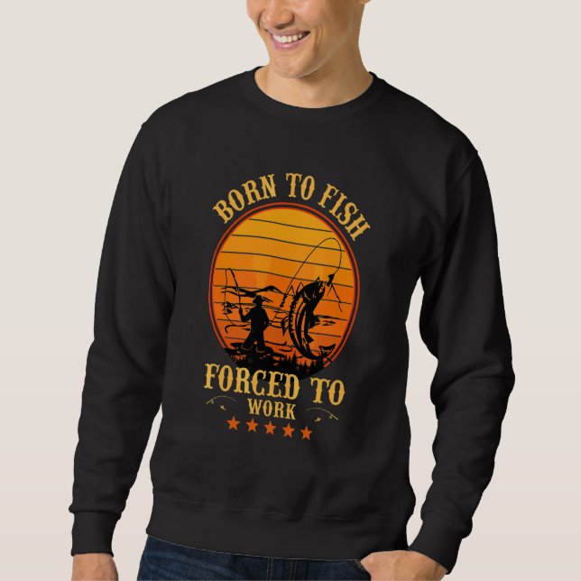 Sudadera Nacido Para Pescado (Anverso)