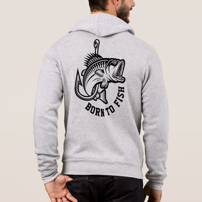 Sudadera Nacido Para Pescado (Reverso)