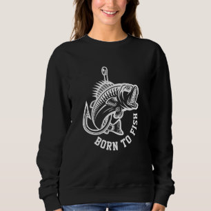 Sudadera Nacido Para Pescado