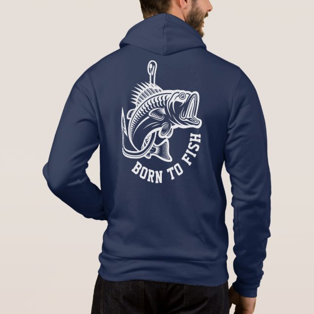 Sudadera Nacido Para Pescado (Reverso)