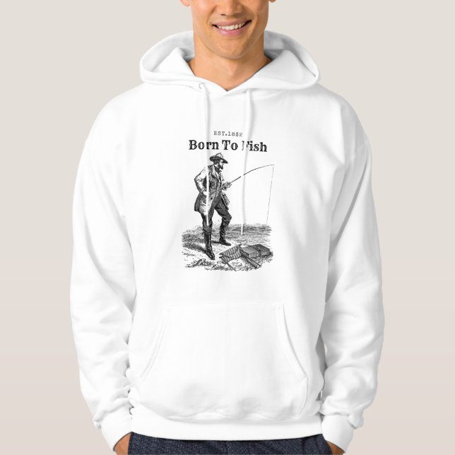 Sudadera Nacido Para Pescar (Anverso)