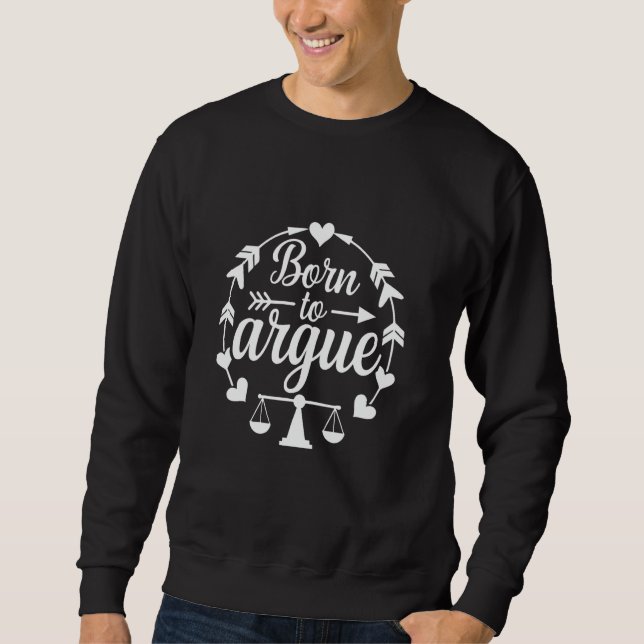 Sudadera Nacido para ser acusado de abogado gracioso y futu (Anverso)