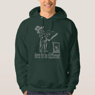 Sudadera nacido para ser diferente, presentando un bebé con