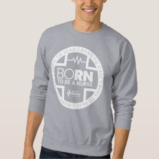 Sudadera Nacido Para Ser Una Enfermera De Color Oscuro