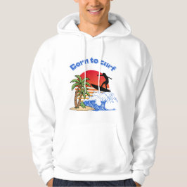 Sudadera Nacido para surfear surfista de la puesta de sol r