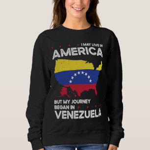 Sudadera Nacido venezolano Venezuela Estadounidense Ciudada