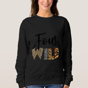 Sudadera Nacidos cuatro animales salvajes naturaleza del zo