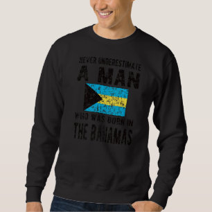 Sudadera Nacidos En Bahamas Raíces De Bandera Bahameña