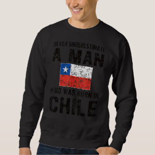 Sudadera Nacidos En Chile Bandera Chilena Raíces