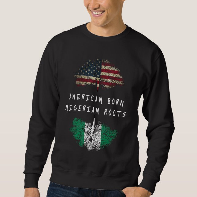 Sudadera Nacidos en Nigeria (Anverso)