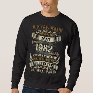 Sudadera Nacidos Legendarios En Mayo De 1982 40º Nacimiento