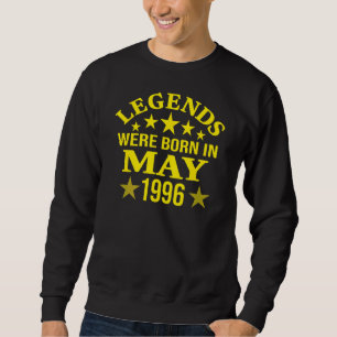 Sudadera Nacieron 26 Leyendas De Cumpleaños En Mayo De 1996
