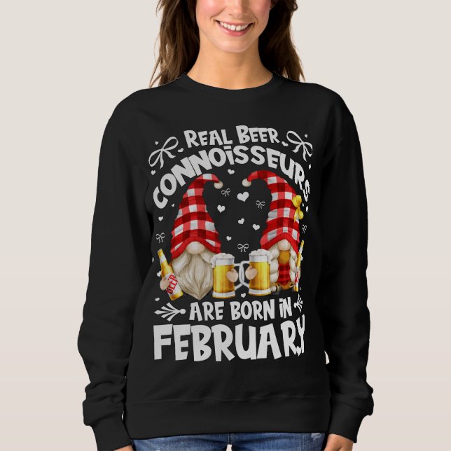Sudadera Nacieron divertidos Gnomes de Cumpleaños Connoisse (Anverso)