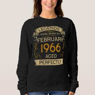 Sudadera Nacieron Leyendas De Cumpleaños En Febrero De 1966