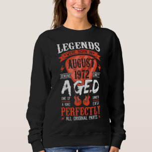 Sudadera Nacieron Leyendas En Agosto De 1972 Púa de guitarr