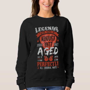 Sudadera Nacieron Leyendas En Agosto De 1977 Púa de guitarr