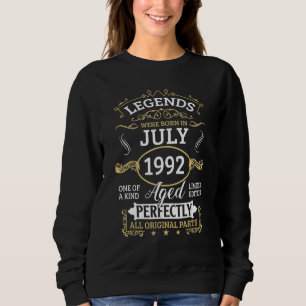 Sudadera Nacieron Leyendas En Julio De 1992 30º Cumpleaños
