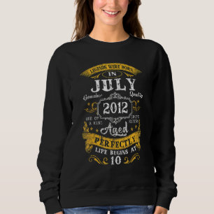 Sudadera Nacieron Leyendas En Julio De 2012 10º Cumpleaños 