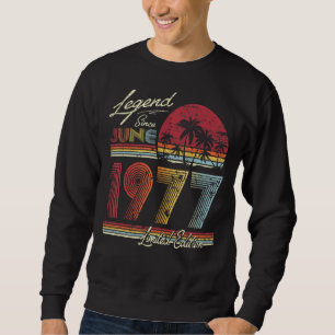 Sudadera Nacieron Leyendas En Junio De 1977 45º Cumpleaños
