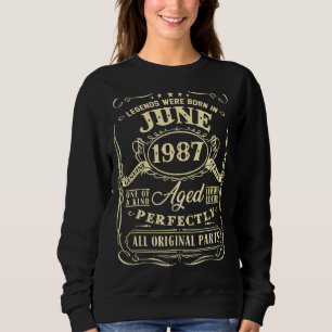 Sudadera Nacieron Leyendas En Junio De 1987 35º Cumpleaños