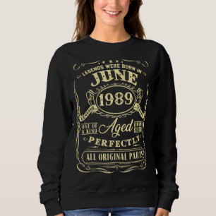 Sudadera Nacieron Leyendas En Junio De 1989 33er Cumpleaños
