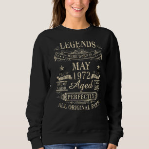 Sudadera Nacieron Leyendas En Mayo De 1972 50º Cumpleaños