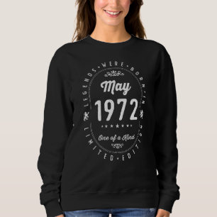Sudadera Nacieron Leyendas En Mayo De 1972 Vintage 50th Bir